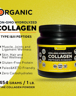 1Organic Collagen Powder 454g