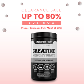 Jacked Factory Creatine Monohydrate Unflavored 85 Servings 425g