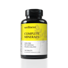 Wellness+ Complete Minerals+ 1000mg Zinc Calcium Magnesium 100 Tablets Combo