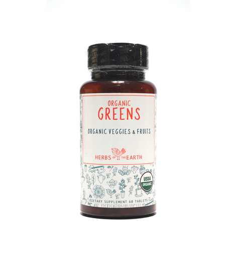 Organic Greens+ Fruits Superfood & Multivitamins 60 Tablets