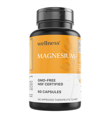 Wellness+ Magnesium Oxide & Citrate 500mg 60 Vegie-Capsules