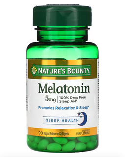 Nature's Bounty Melatonin 5mg 90 Softgels