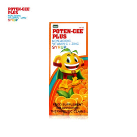 PotenCee+ Non-Acidic Vitamin C+Zinc 100mg/5mL 250ml Syrup