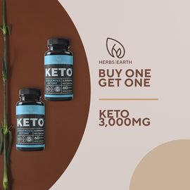 Keto Diet Pills+ 60 capsules Buy 1 Get 1 Keto Bundle from Herbs of the Earth