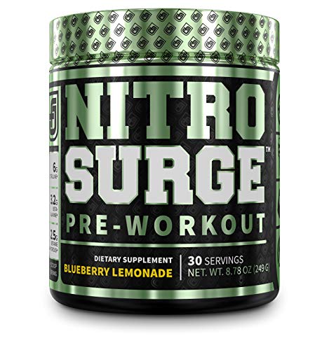 Jacked Factory NitroSurge Pre-Workout Powder 8.78OZ/249G BLUEBERRY LEMONADE (30 SERVINGS)