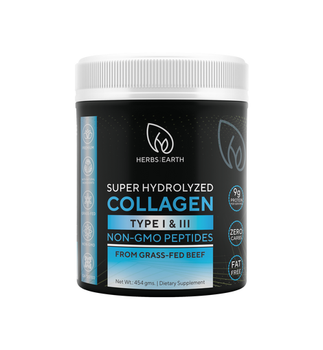 Collagen Peptides Powder Unflavored 454 Grams jar