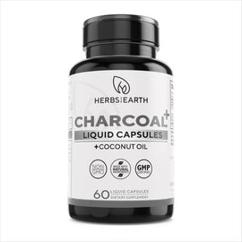 Activated Charcoal Liquid Capsules w/ Organic Coconut Oil 60s