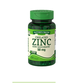 Nature's Truth Chelated Zinc 50mg 100 capsules