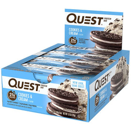 Quest Bar Cookies & Cream Box of 12 Bars