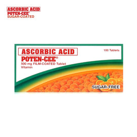 Ascorbic Acid Potencee 500mg Film Coated Sugar Free 100 Tablets