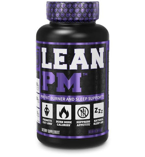 Jacked Factory Lean PM Night Time Fat Burner, Sleep Aid Supplement, & Appetite Suppressant for Men and Women - 60 Stimulant-Free Veggie Weight Loss Diet Pills