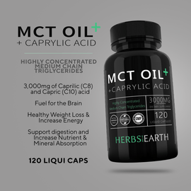 REVEAL Age Defy Skin Brightening and MCT OIL Keto 3000mg Brain Octane Fuel & Healthy Memory Boost and Anti Aging Bundle from Herbs of the Earth