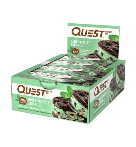 Quest Bar Mint Chocolate Chunk Box of 12 Bars