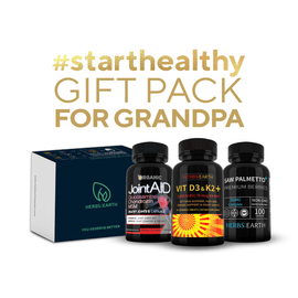 For Grandpa Gift Pack - JOINT+, Vitamin D3+K2, and Saw Palmetto