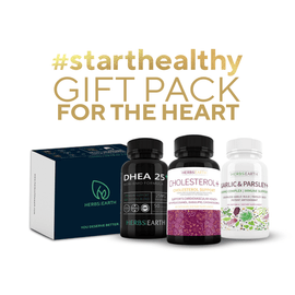 For the Heart Gift Pack 1 - DHEA, CHOLESTEROL, GARLIC * PARSLEY