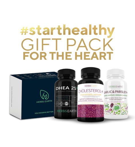 For the Heart Gift Pack 1 - DHEA, CHOLESTEROL, GARLIC * PARSLEY