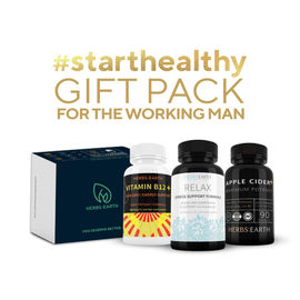 Working Man Gift Pack - Vitamin B-12 100s, Relax 90s & Apple Cider 90s