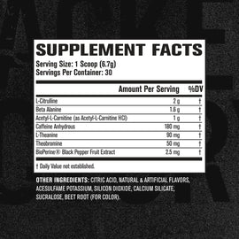 Jacked Factory Nitrosurge Shred Pre-Workout and Fat-Burner Watermelon 30 servings 7.1oz/201g