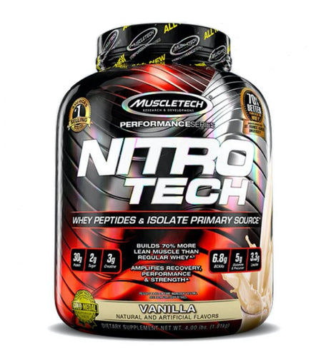 Muscletech Nitrotech Performance Series Vanilla 4Lbs