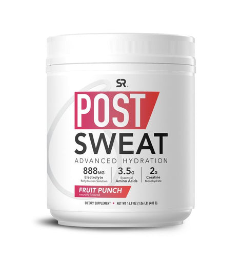 Sports Research Post-Sweat Fruit Punch 30 Servings 16.4 oz