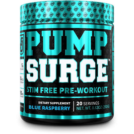 Jacked Factory Pumpsurge Pre-Workout Blue Raspberry 20 servings 8.82oz/250g