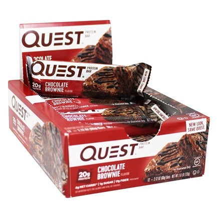 Quest Bar Chocolate Brownie Box of 12 Bars