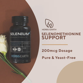 Selenium+ 200mcg Pure and Yeast Free 100 Vegan Capsules