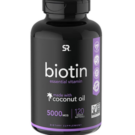 Sports Research Biotin 5,000mcg 120 Softgels