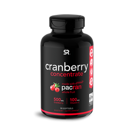 Sports Research Cranberry Concentrate (Triple Strength) Made with clinically Proven Pacran® 90 Soft gels