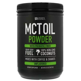 Sports Research MCT Oil Powder with Prebiotic Acacia Fiber 255g