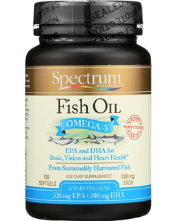 Spectrum Essentials Fish Oil, 1000 mg, 100 Softgels