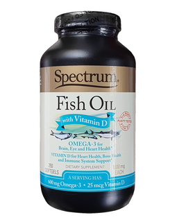 Spectrum® Fish Oil with Vitamin D 1000 mg 250 Softgels