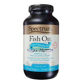 Spectrum® Fish Oil with Vitamin D 1000 mg 250 Softgels