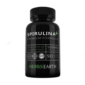 Spirulina+ Premium Blue-Green Algae Potent 500mg 90 Capsules