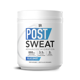 Sports Research Post-Sweat Blue Razz 30 Servings 16.4 oz