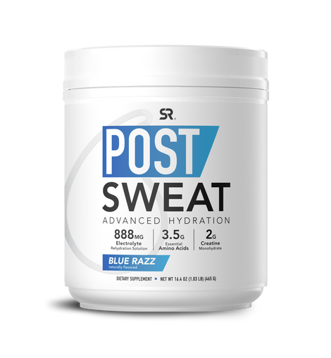 Sports Research Post-Sweat Blue Razz 30 Servings 16.4 oz