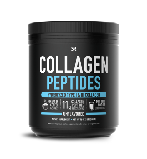 Sports Research Collagen Peptides 41 Servings 16oz Jar