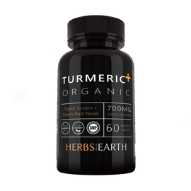 Turmeric 100% ICS Certified Organic 700MG with Black Pepper 60 Tablets