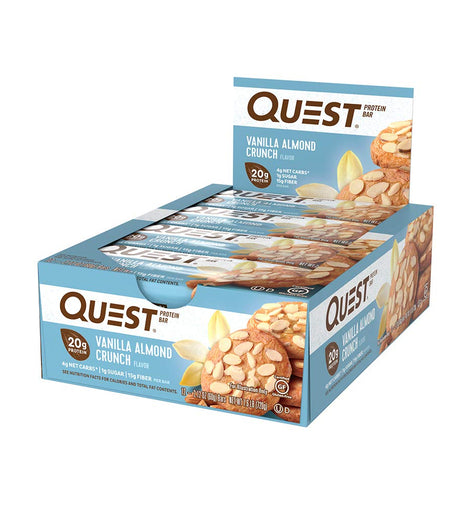 Quest Bar Vanilla Almond Box of 12 Bars