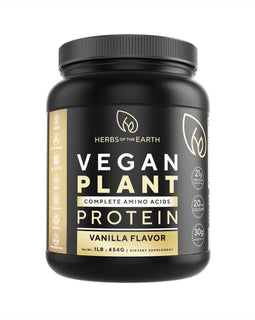 Organic Plant Based Vegan Protein Powder Vanilla 454gms