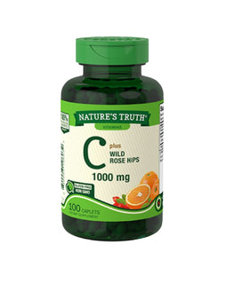 Nature's Truth Vitamin C 1000mg with Rose Hips 100 Caplets