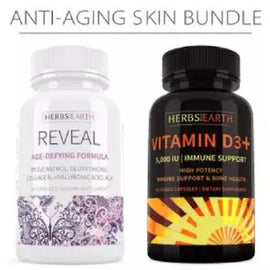 Reveal Age Defy + Vitamin D3 5000 iu - Anti-Aging Bundle (2 Bottles Combo)