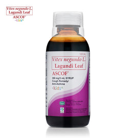 ASCOF Lagundi 300mg/5mL Grape Syrup for kids 120mL