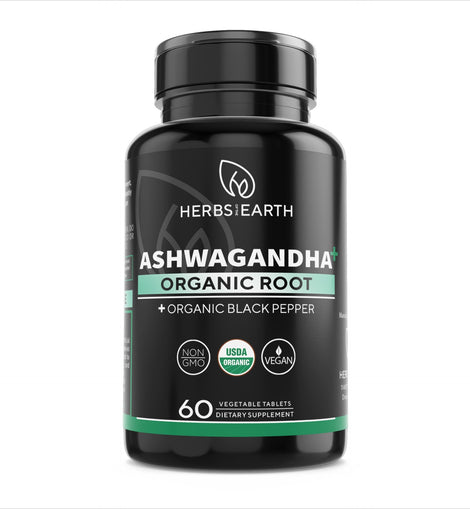 Organic Ashwagandha USDA 1350MG 60 Capsules