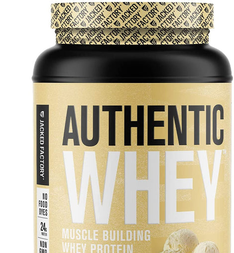 Jacked Factory Authentic Whey Protein Powder Vanilla 30 Servings 32.91oz/933g