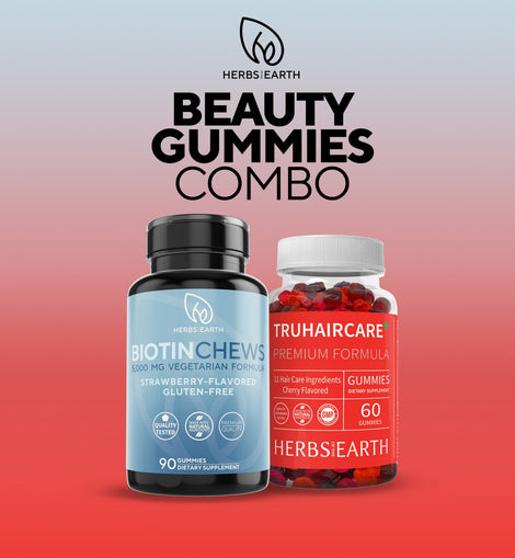 BIOTIN Chews Gummy 90s + TRUHAIRCARE Gummies 60s