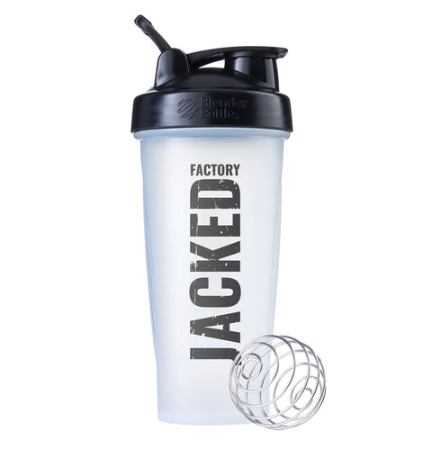 Jacked Factory Blender / Shaker Bottle TRANSPARENT 28oz BlenderBottle –  HERBS OF THE EARTH PLUS