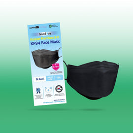 Happy Life Adult Black KF94 Face Mask 1 pc