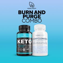 KETO Diet Pills 60ct & 15 DAY Cleanse Detox 30ct