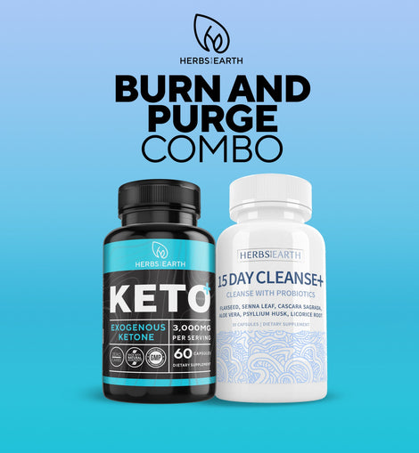 KETO Diet Pills 60ct & 15 DAY Cleanse Detox 30ct